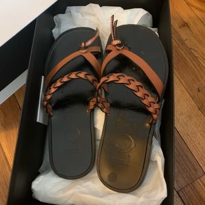 Loewe Braided Leather Sandals